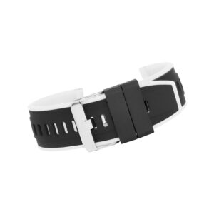 Pasek silikonowy CZARNO-BIAŁY U22-22-1