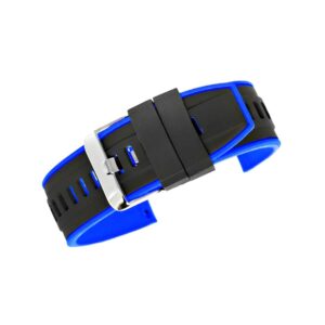 Pasek silikonowy CZARNO-GRANATOWY U22-22-3