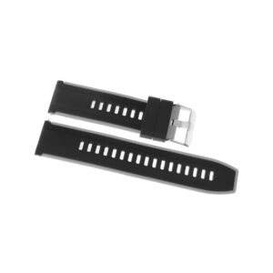 Pasek silikonowy CZARNO-SZARY U22-22-5