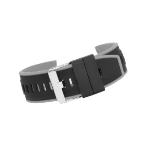 Pasek silikonowy CZARNO-SZARY U22-22-5