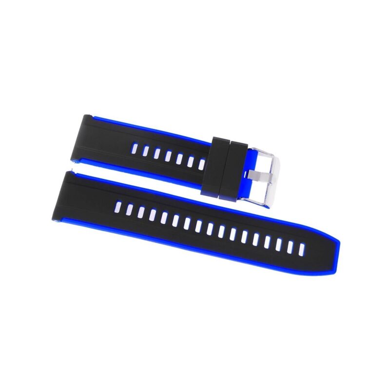 Pasek silikonowy CZARNO-GRANATOWY U22-20-3