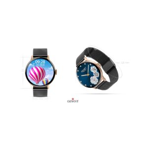 Smartwatch Damski GIEWONT Różowe Złoto Czarny GW330-4