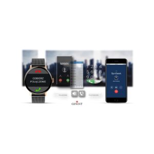 Smartwatch Damski GIEWONT Różowe Złoto Czarny GW330-4