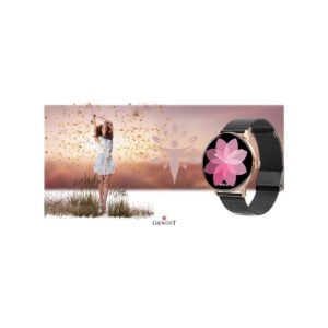 Smartwatch Damski GIEWONT Różowe Złoto Czarny GW330-4