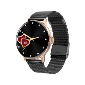 Smartwatch Damski GIEWONT Różowe Złoto Czarny GW330-4