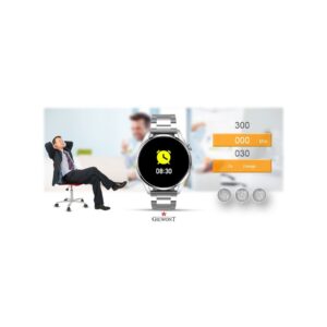 Smartwatch GIEWONT Vertex SmartCall GW450-4 Silver/Carbon Silikon