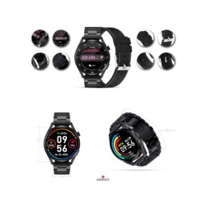 Smartwatch GIEWONT Vertex SmartCall GW450-2 Carbon/Carbon Leather