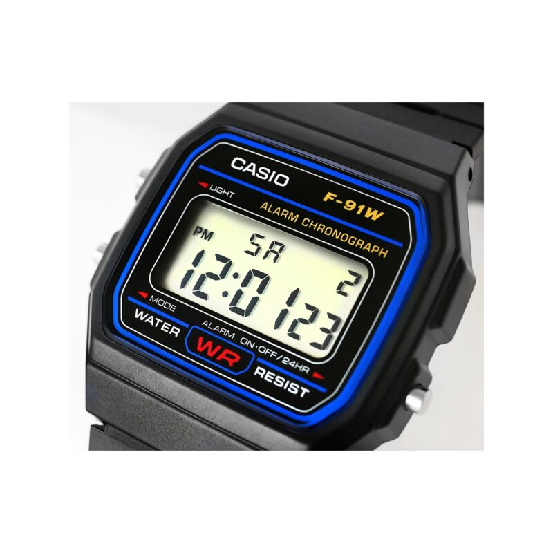 Zegarek Męski CASIO F-91W-1YEG + BOX