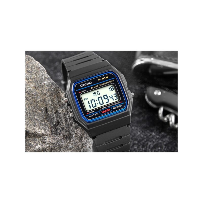 Zegarek Męski CASIO F-91W-1YEG + BOX