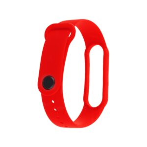 Pasek silikonowy do Xiaomi 5/6 - czerwony