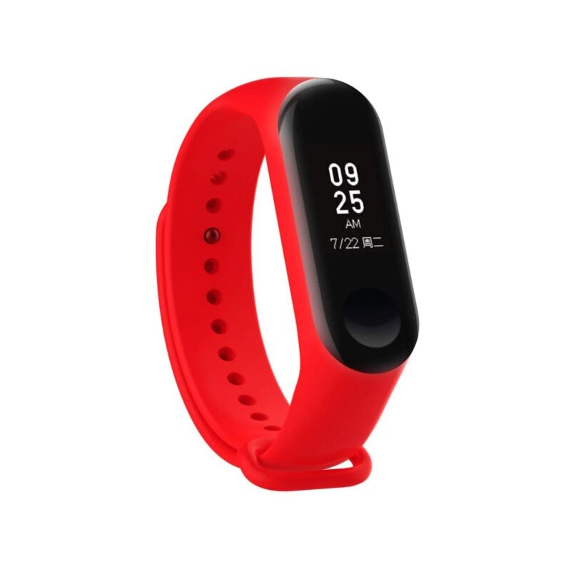 Pasek silikonowy do Xiaomi 5/6 - czerwony