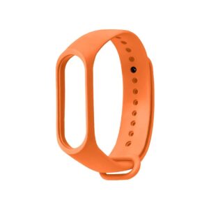 Pasek silikonowy do Xiaomi 5/6 - pomarańczowy