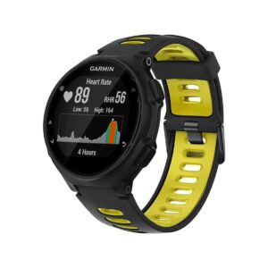 Pasek silikonowy do Garmin G02 - czarno-żółty