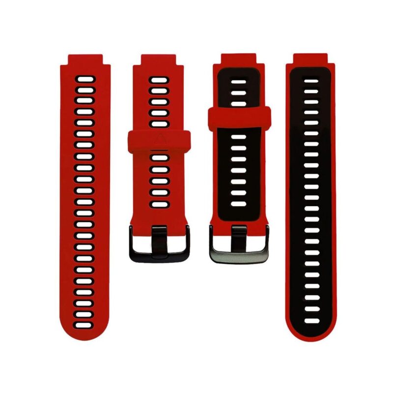 65_10_137_max Pasek silikonowy do Garmin G02 - czerwono-czarny