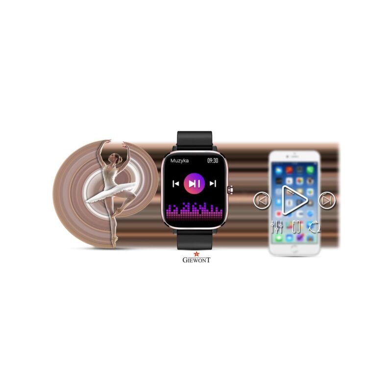 Smartwatch Giewont Różowo-Czarny GW230-3