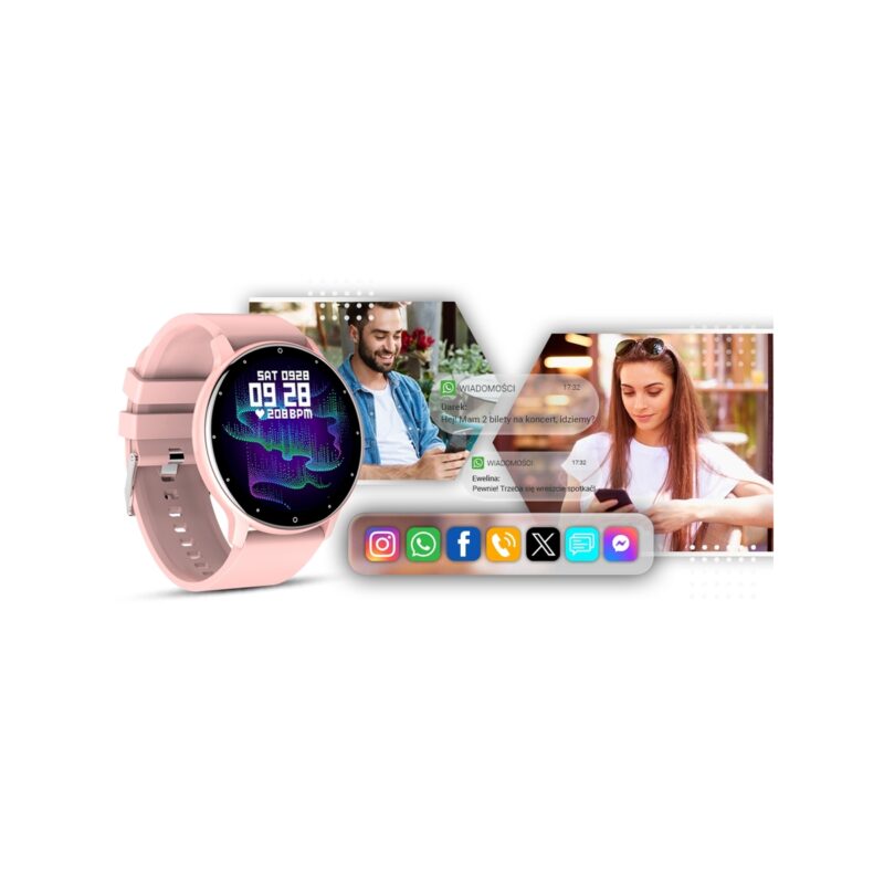 Smartwatch GIEWONT Różowy GW120-1