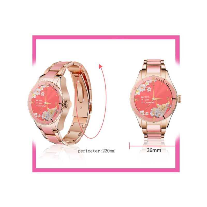 66_34_57_max Smartwatch Damski Rubicon RNCE82 Różowy