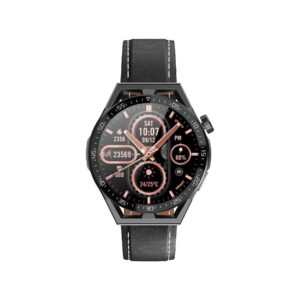 66_35_58_max Smartwatch Rubicon RNCE88-1 Czarny- Czarny Pasek Silikonowy + Czarny Pasek Skórzany