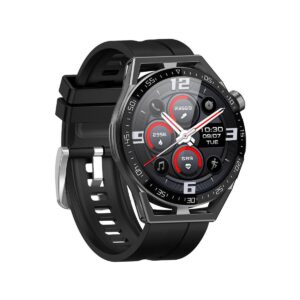 66_35_61_max Smartwatch Rubicon RNCE88-1 Czarny- Czarny Pasek Silikonowy + Czarny Pasek Skórzany