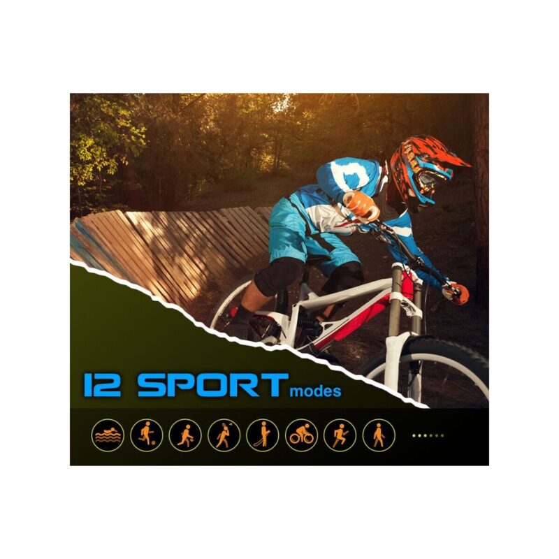 66_35_68_max Smartwatch Rubicon RNCE88-1 Czarny- Czarny Pasek Silikonowy + Czarny Pasek Skórzany