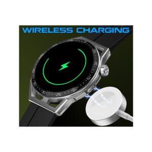 66_35_69_max Smartwatch Rubicon RNCE88-1 Czarny- Czarny Pasek Silikonowy + Czarny Pasek Skórzany