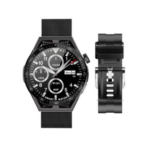 Smartwatch  Rubicon RNCE88-2 Czarny- Czarny Pasek Silikonowy + Czarna Bransoleta