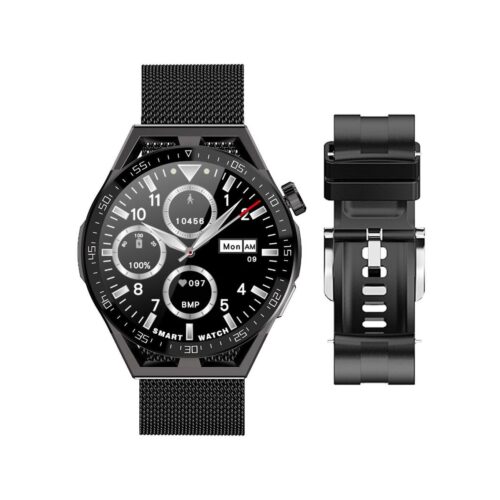 Smartwatch  Rubicon RNCE88-2 Czarny- Czarny Pasek Silikonowy + Czarna Bransoleta