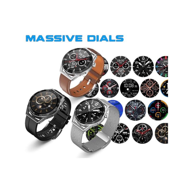 Smartwatch  Rubicon RNCE88-2 Czarny- Czarny Pasek Silikonowy + Czarna Bransoleta