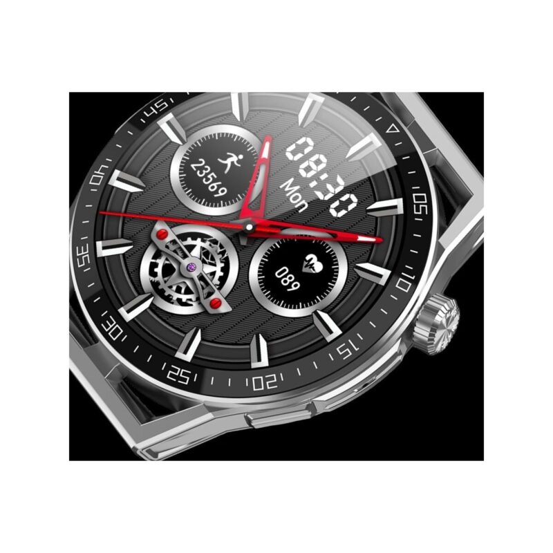 Smartwatch  Rubicon RNCE88-2 Czarny- Czarny Pasek Silikonowy + Czarna Bransoleta