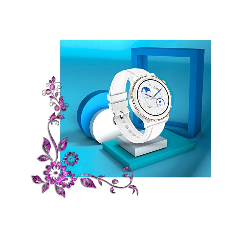 Smartwatch Damski Rubicon RNCE92 PRO White/2 x Pasek SMARUB171