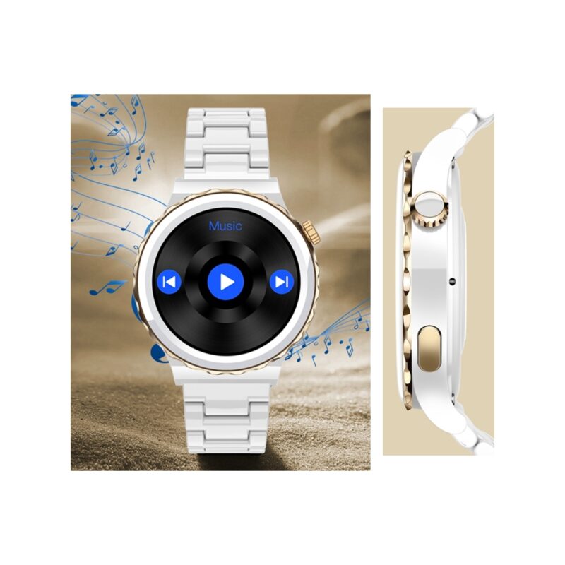 Smartwatch Damski Rubicon RNCE92 PRO White/2 x Pasek SMARUB171