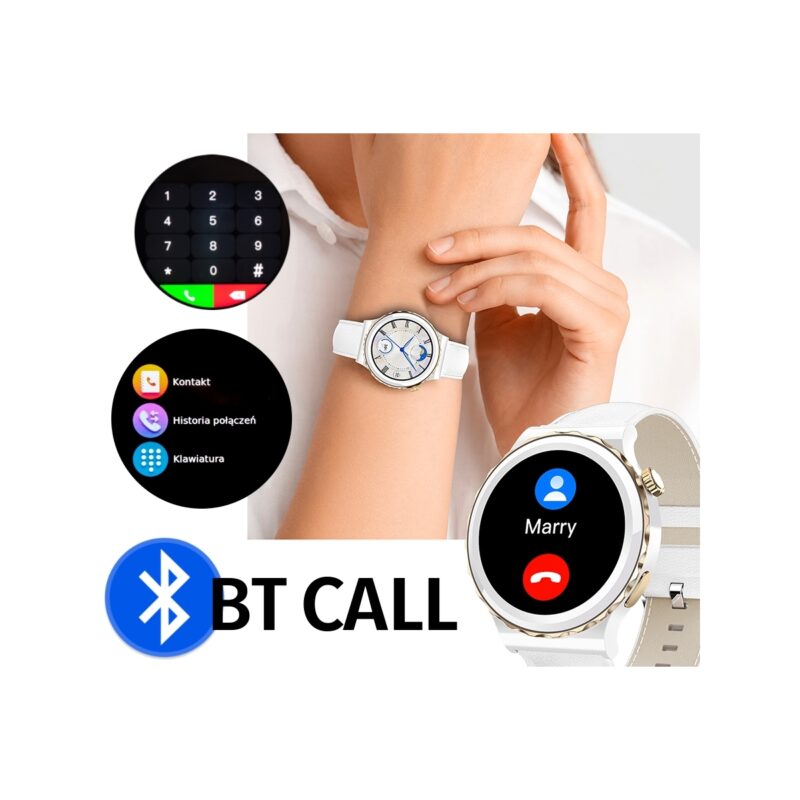 Smartwatch Damski Rubicon RNCE92 PRO White/2 x Pasek SMARUB171