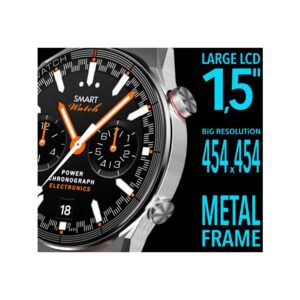 66_49_21_max Smartwatch Rubicon RNCE99 Black Metal + Silicon SMARUB194