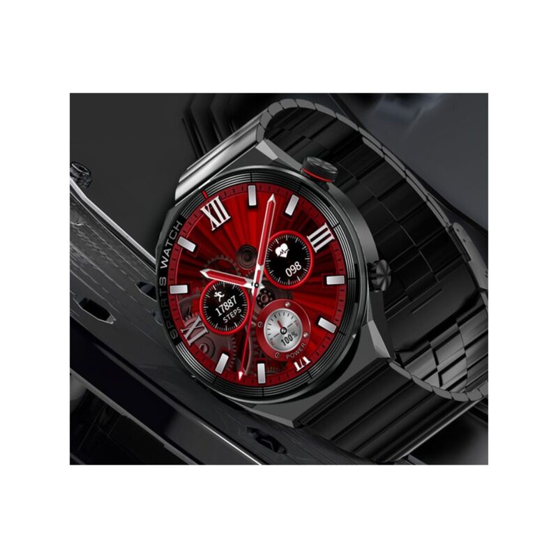 66_49_29_max Smartwatch Rubicon RNCE99 Black Metal + Silicon SMARUB194