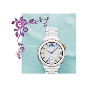 66_53_38_max Smartwatch Damski Rubicon RNCF02-1 Srebrno-Srebrny + Czarny Silikonowy Pasek