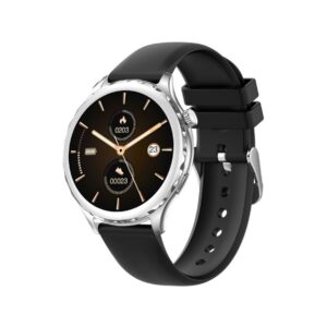 66_53_43_max Smartwatch Damski Rubicon RNCF02-1 Srebrno-Srebrny + Czarny Silikonowy Pasek