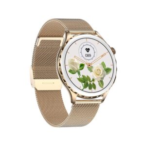 Smartwatch Damski Rubicon RNCF02-2 Złoty + Pasek Różowy