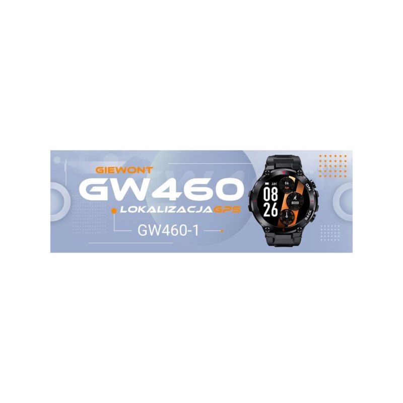 Smartwatch GIEWONT Pionier GPS GW460-1 - Carbon