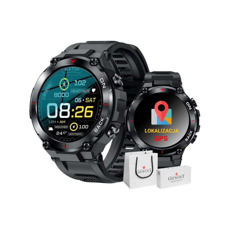 Smartwatch GIEWONT Pionier GPS GW460-1 - Carbon