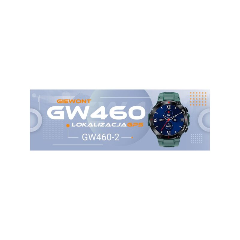 66_64_28_max Smartwatch GIEWONT Pionier GPS GW460-2 - Sea Green