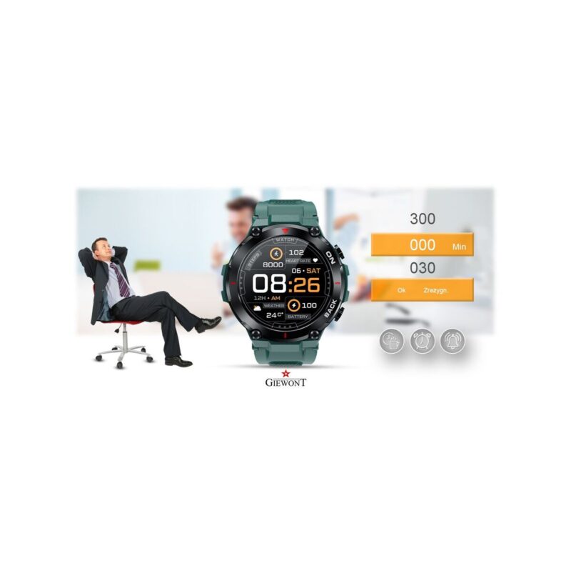 66_64_31_max Smartwatch GIEWONT Pionier GPS GW460-2 - Sea Green