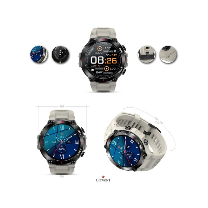 Smartwatch GIEWONT Pionier GPS GW460-3 - Light Stone