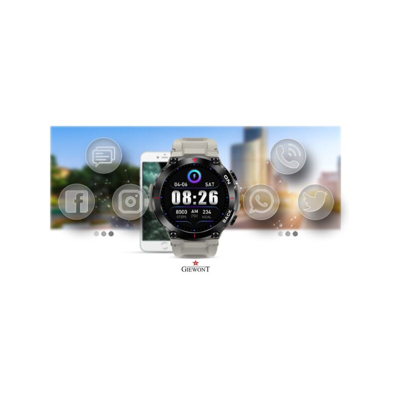Smartwatch GIEWONT Pionier GPS GW460-3 - Light Stone
