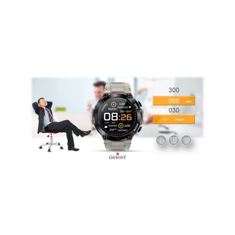 Smartwatch GIEWONT Pionier GPS GW460-3 - Light Stone