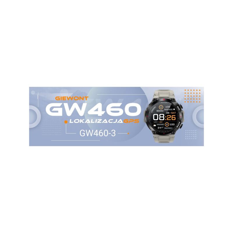 Smartwatch GIEWONT Pionier GPS GW460-3 - Light Stone