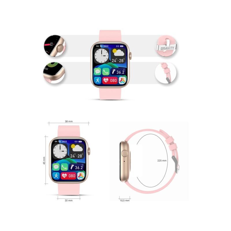 Smartwatch Damski Gravity GT3-1