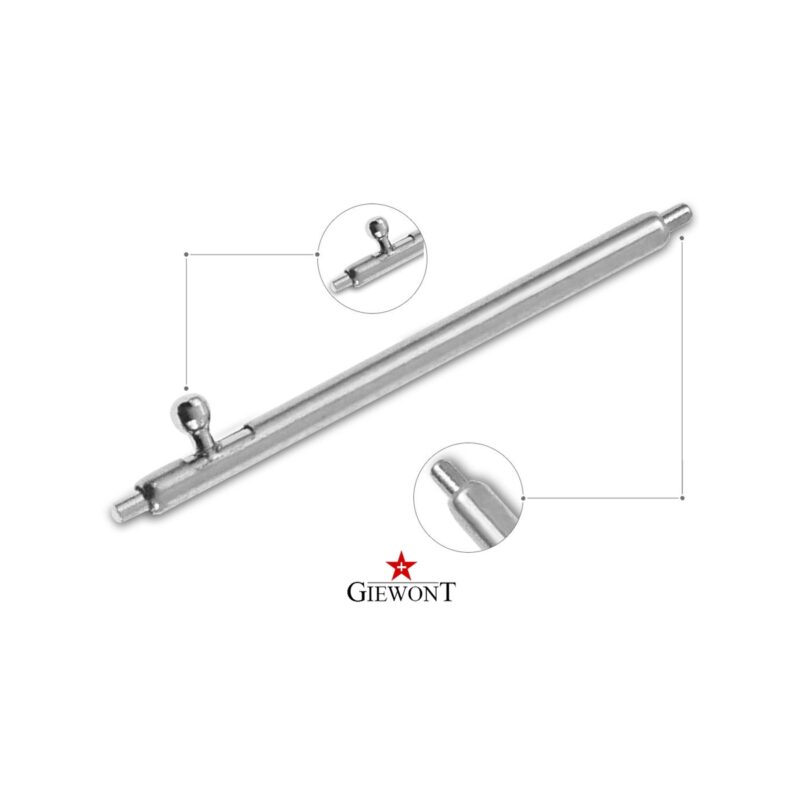 Teleskop GIEWONT Stalowy 18 mm do Pasek/Bransoleta SMARTWATCH GWT18