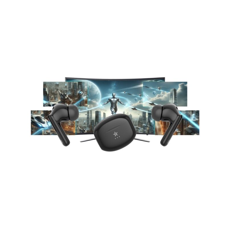 Słuchawki bezprzewodowe GIEWONT RealSound PRO ANC ENC GWS800-1 Czarne