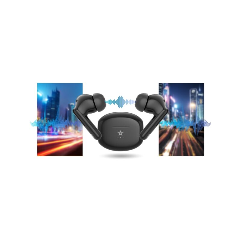 Słuchawki bezprzewodowe GIEWONT RealSound PRO ANC ENC GWS800-1 Czarne