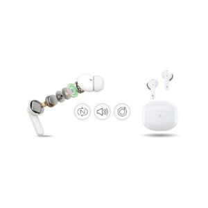 Słuchawki bezprzewodowe GIEWONT RealSound PRO ANC ENC GWS800-2 Białe